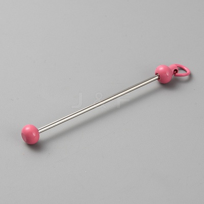 Iron Bar Beadable Keychain for Jewelry Making DIY Crafts IFIN-SZC0005-01A-13-1