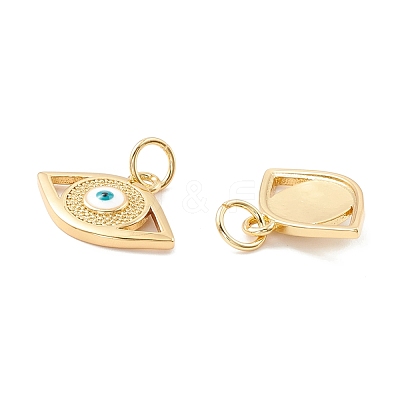 Rack Plating Brass Enamel Pendants KK-D073-28G-03-1