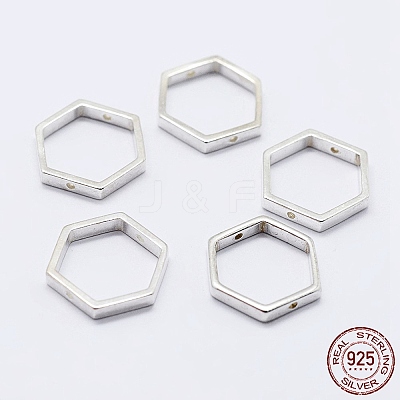 925 Sterling Silver Bead Frames STER-F036-12S-11x10-1