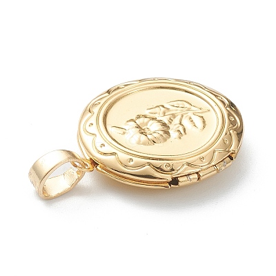 Brass Locket Pendants LS-KK-P199-07G-1