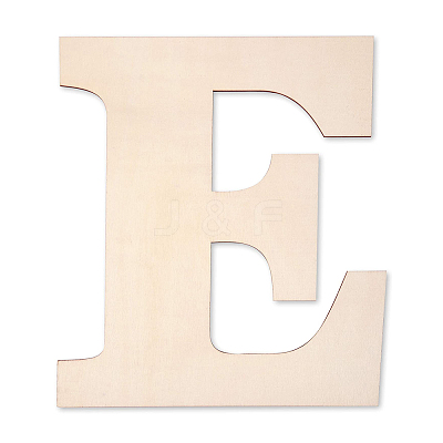 Letter Unfinished Wood Blank Cutouts DIY-ZX040-01E-1