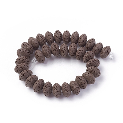 Natural Lava Rock Beads Strands G-F671-01B-13-1