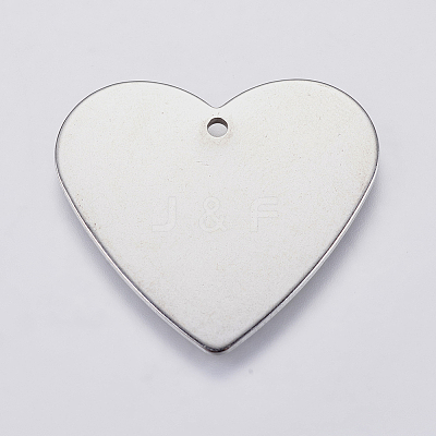 Tarnish Resistant 201 Stainless Steel Stamping Blank Tag Pendants STAS-F139-034P-1