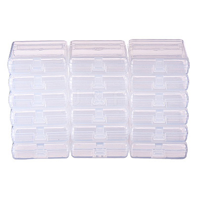 Transparent Plastic Bead Containers CON-BC0004-61-1
