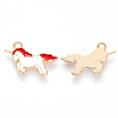 Alloy Enamel Pendants X-ENAM-S121-036A-1
