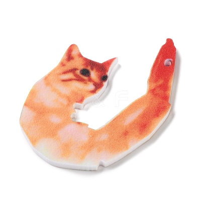 Opaque Printed Acrylic Pendants SACR-F017-03-1