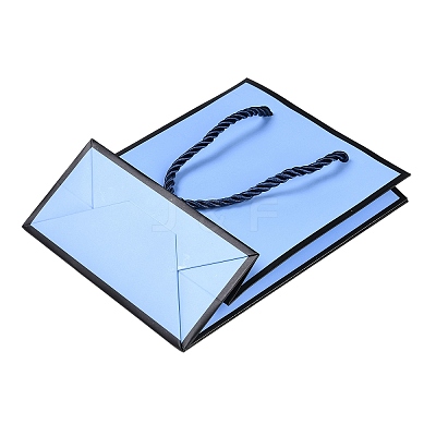 Rectangle Paper Bags with Twisted Rope Handles CARB-L011-01A-03-1