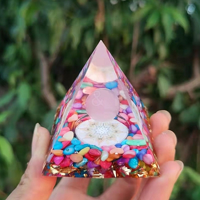 Orgonite Pyramid Resin Energy Generators PW-WG50D47-01-1