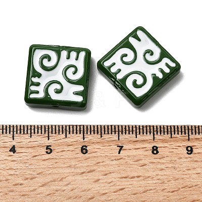 Baking Paint Glass Beads LAMP-Z017-03B-1