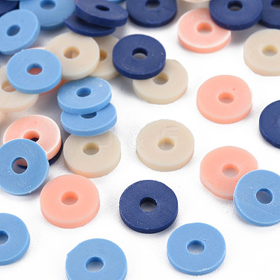 4 Colors Handmade Polymer Clay Beads CLAY-N011-032-30-1