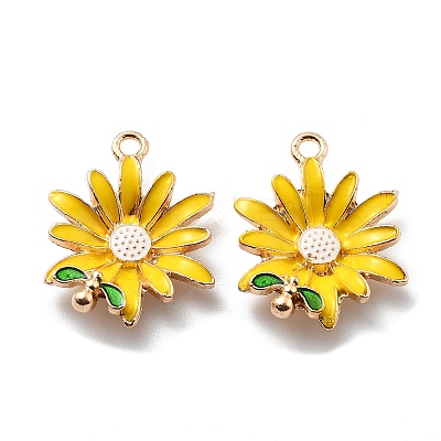 Alloy Enamel Pendants FIND-H016-01G-05-1