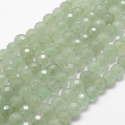 Natural Green Aventurine Beads Strands X-G-D840-29-6mm-1