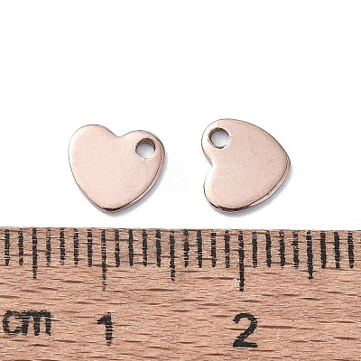 201 Stainless Steel Charms STAS-H191-01B-RG-1