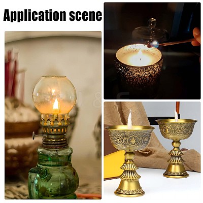 Aluminum Floating Wick Holder AJEW-WH0329-94G-1