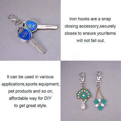 Alloy Swivel Lobster Claw Clasps IFIN-PH0023-09-1