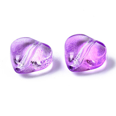 Transparent Spray Painted Glass Beads LS-GGLA-S054-012A-01-1