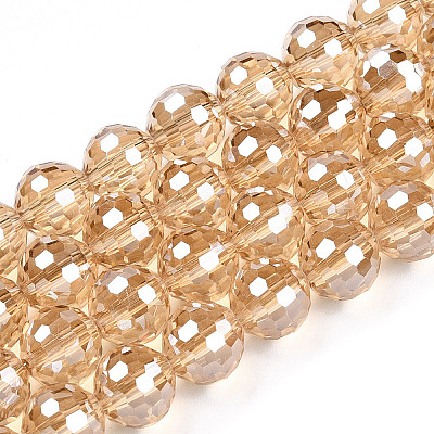 Electroplate Glass Bead Strands LS-EGLA-R041-10mm-09-1