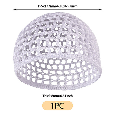1Pc Cloth African Kufei Hat for Women AJEW-TADJ0001-12G-1