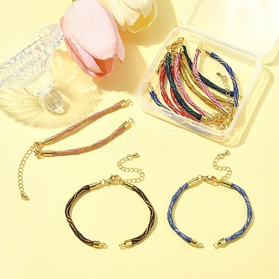 8Pcs 8 Colors Nylon Cord Bracelets MAK-FS0001-05-1