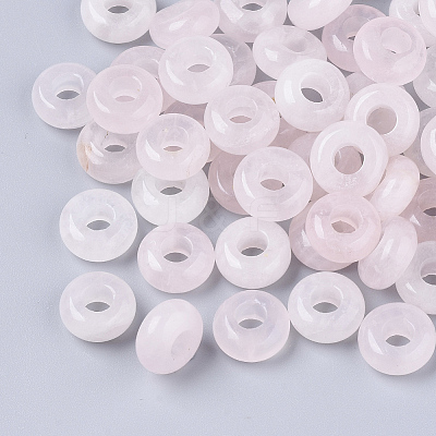 Natural Rose Quartz European Beads X-G-Q503-18-1