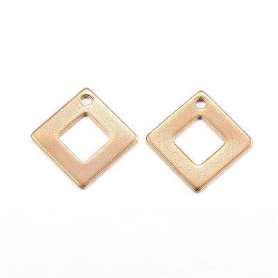 Ion Plating(IP) 304 Stainless Steel Charms STAS-G127-07G-1