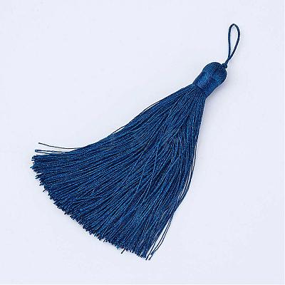 Nylon Tassel Big Pendants AJEW-P044-15-1