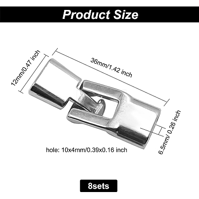 Brass Fold Over Clasps FIND-BC0002-90-1