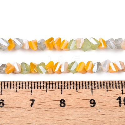 Electroplate Glass Beads Strands GLAA-T023-A17-02-1