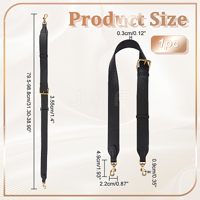 Adjustable Cowhide Bag Straps DIY-WH0304-694B-1