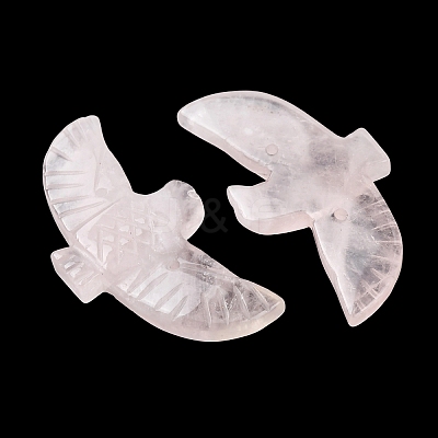 Natural Rose Quartz Carved Big Pendants G-A288-01I-1