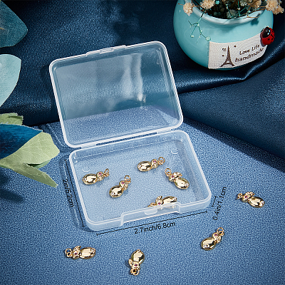 Brass Micro Pave Cubic Zirconia Pendants KK-BBC0003-97-1