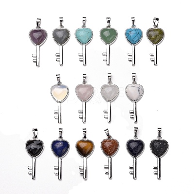 Natural & Synthetic Gemstone Pendants G-I321-06P-1