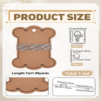 DIY Tarnish Resistant 304 Stainless Steel Cable Chain Bracelet & Necklaces Making Kits DIY-LP0004-54-1
