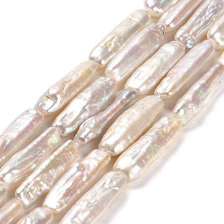 Natural Keshi Pearl Beads Strands PEAR-J007-23-1