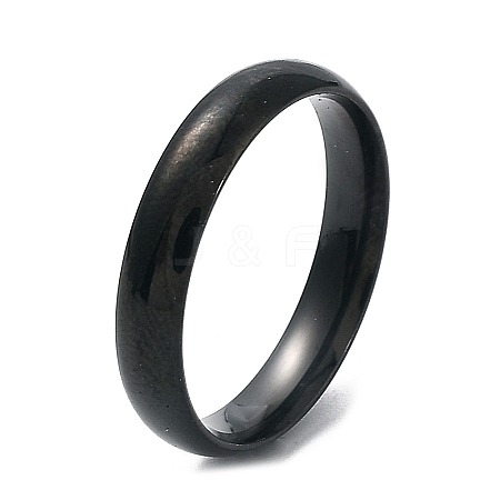 Ion Plating(IP) 304 Stainless Steel Flat Plain Band Rings STAS-I160-C-B-1