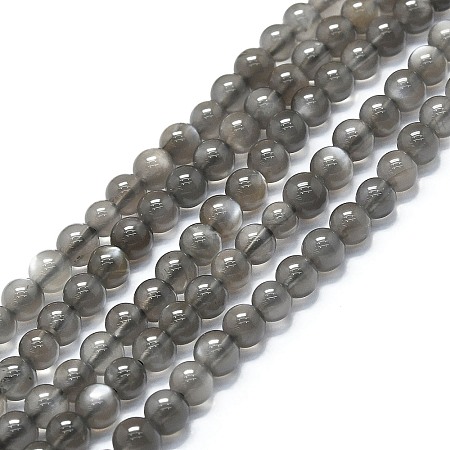 Natural Grey Moonstone Beads Strands G-A245-A05-01-1