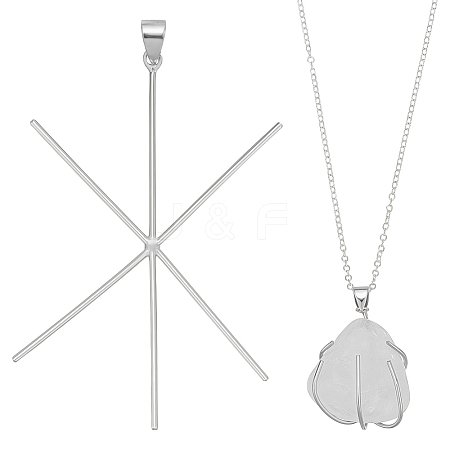 1Pc 925 Sterling Silver Pendants STER-BC0003-70P-1
