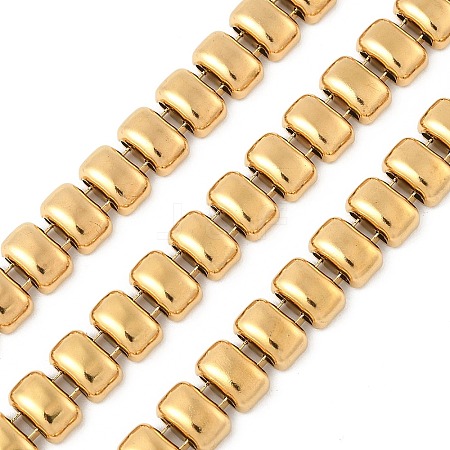 304 Stainless Steel Rectangle Link Chains CHS-F021-01G-1