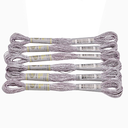 6Skeins Polyester Metallic Embroidery Threads PW-WGA13F3-07-1