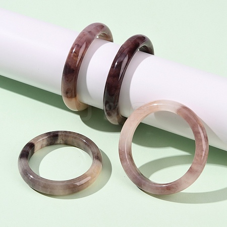 Natural Quartz Bangles for Women BJEW-G756-03-1