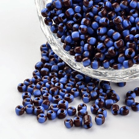 8/0 Opaque Colours Seep Glass Beads X-SEED-M007-38-1