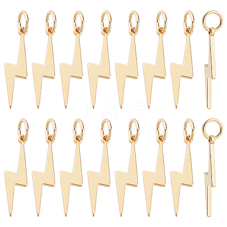 16Pcs Brass Pendants KK-HY0004-23-1