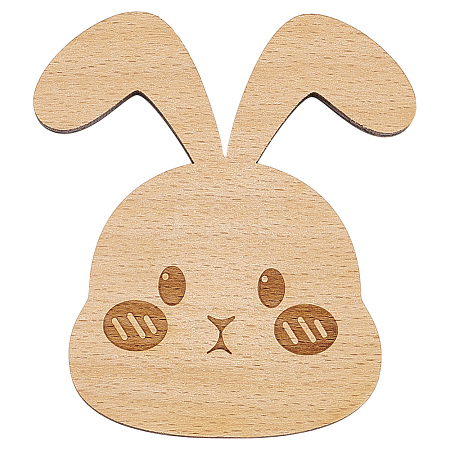 Wooden Rabbit Knitting Tools WOOD-WH0050-029-1