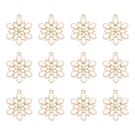Barrel Plating Alloy Enamel Pendants ENAM-YW0002-57-1