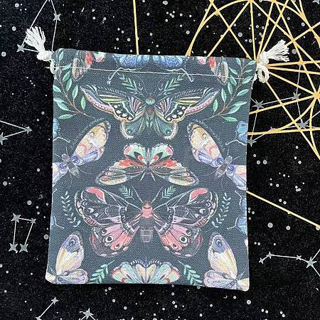 Cloth Tarot Cards Storage Drawstring Bags ZODI-PW0002-08R-1