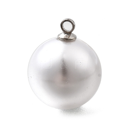 ABS Plastic Imitation Pearl Pendants FIND-H052-01I-02P-1