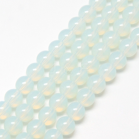 Baking Painted Glass Beads Strands X-DGLA-Q023-10mm-DB1-1