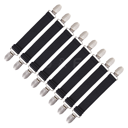 8Pcs Polyester & Iron Bed Sheet Grippers KY-FH0001-49-1