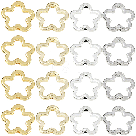 20Pcs 4 Colors Alloy Bead Frame FIND-SC0017-71-1