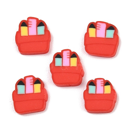 Back to School Handmade Polymer Clay Cabochons CLAY-A007-16A-1